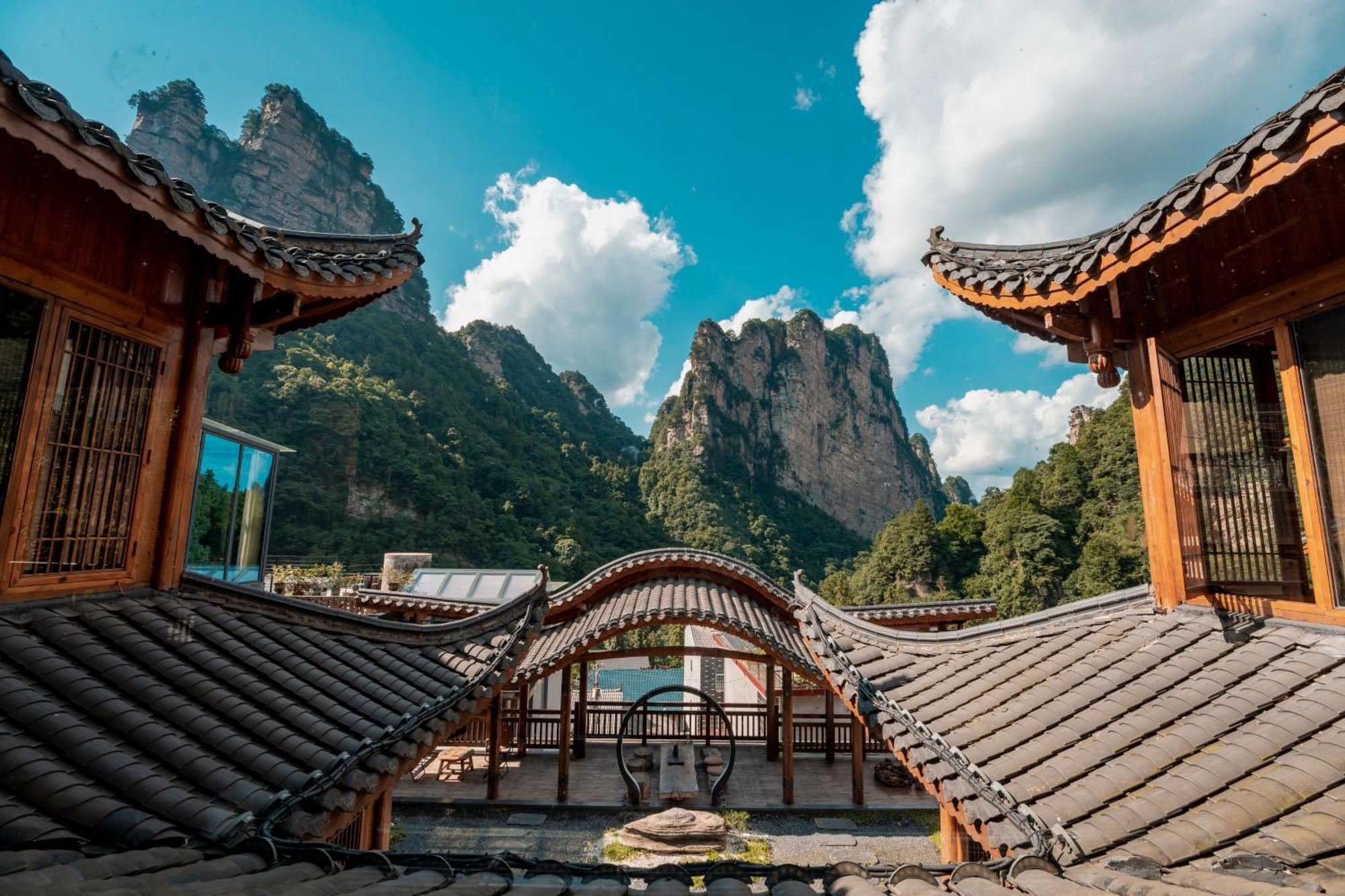 雾里观阵山 Foggy Valley Zhangjiajie Esterno foto